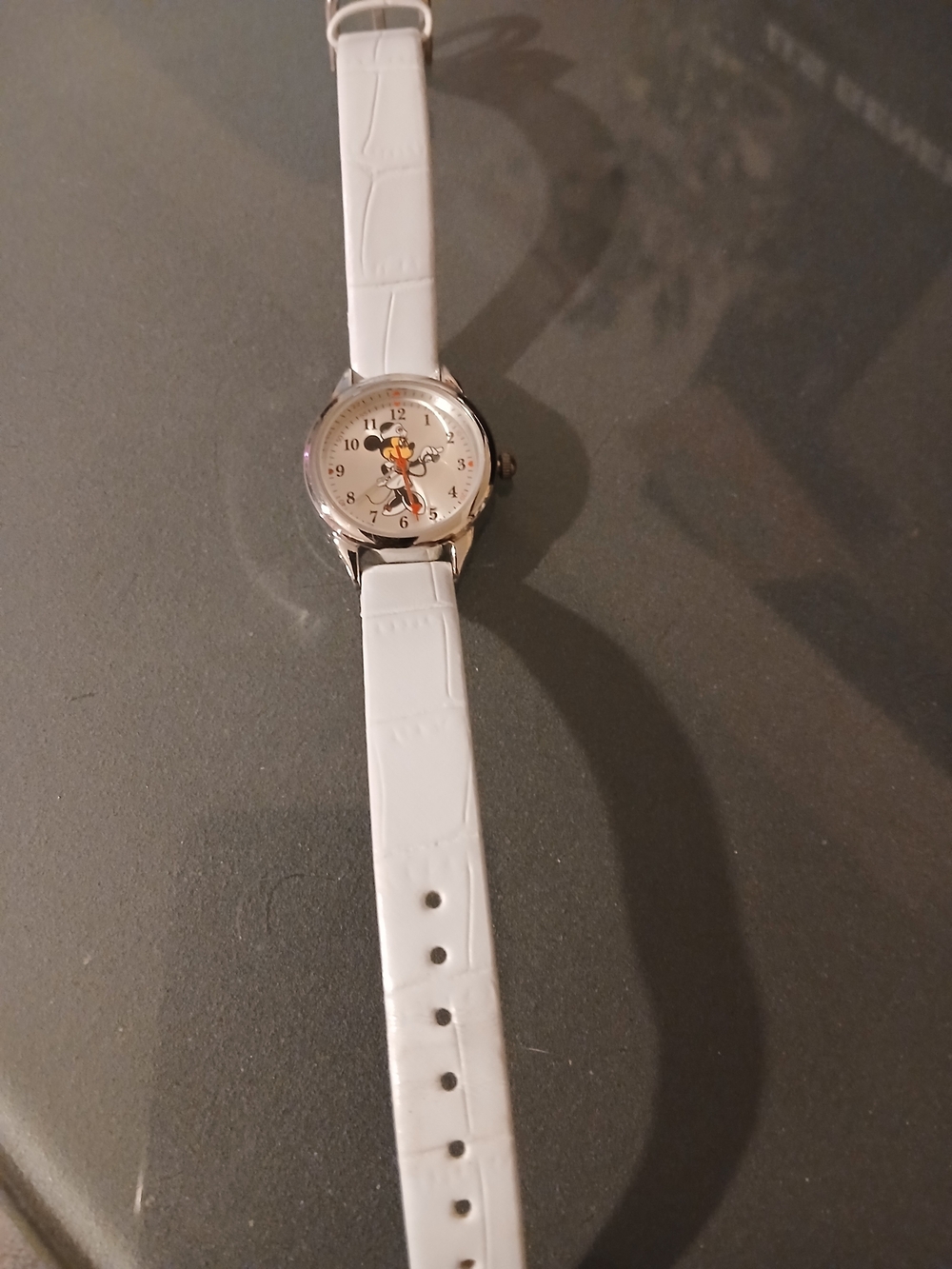 White Women's Nurse Minnie Mouse Dial Watch with White Strap